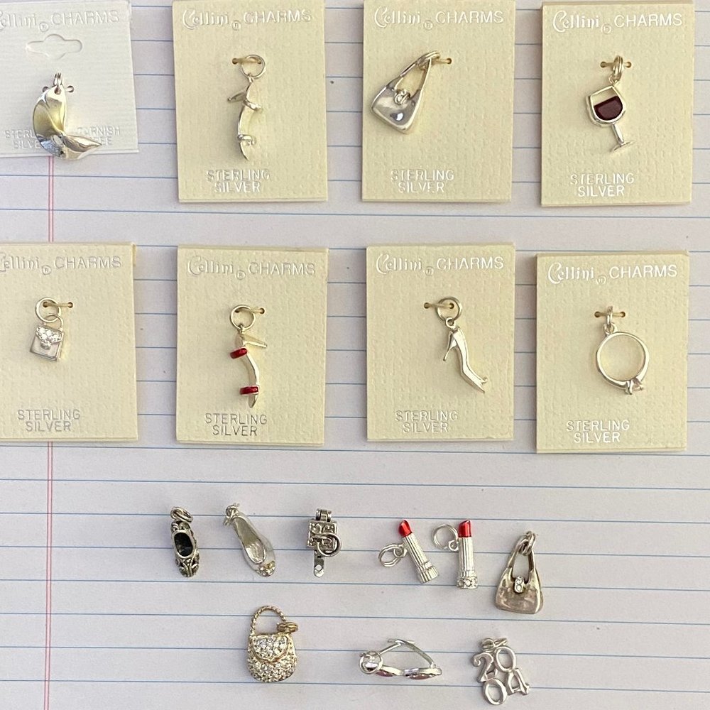 Cellini Vintage Charms Sterling Silver 17pcs.